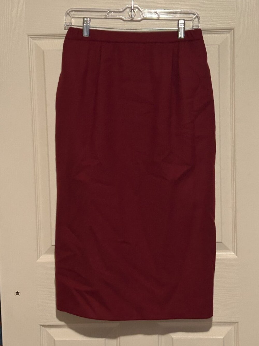 Vintage Appleseed's Red Wool Pencil Skirt sz 10